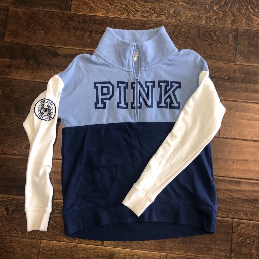 Victoria’s Secret Quarter Zip Blue